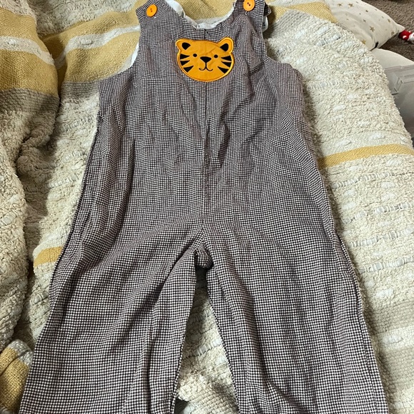 B 12 Gingham Long John - Picture 1 of 3